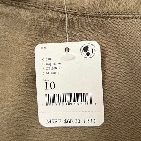 NWT Free People Size 10 Night Dreamer Twisted Mini Skirt in Tropical Nut - Picture 6 of 8